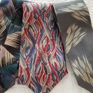 3 Silk Ties - Dior, Armani, Rabanne